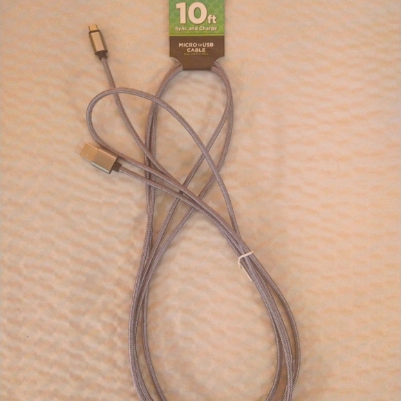 Charging Cable 10ft Micro to Usb - Picture 1 of 2